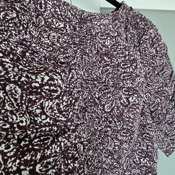 Les Coyotes de Paris linen blouse in a purple/multicolor paisley pattern - Picture 6 of 13